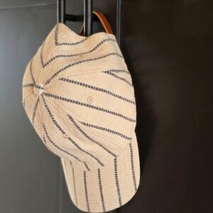 Womens Striped Ball Cap